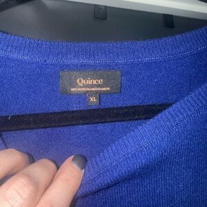 Quince Crewneck Cashmere Sweater Size XL Lapis